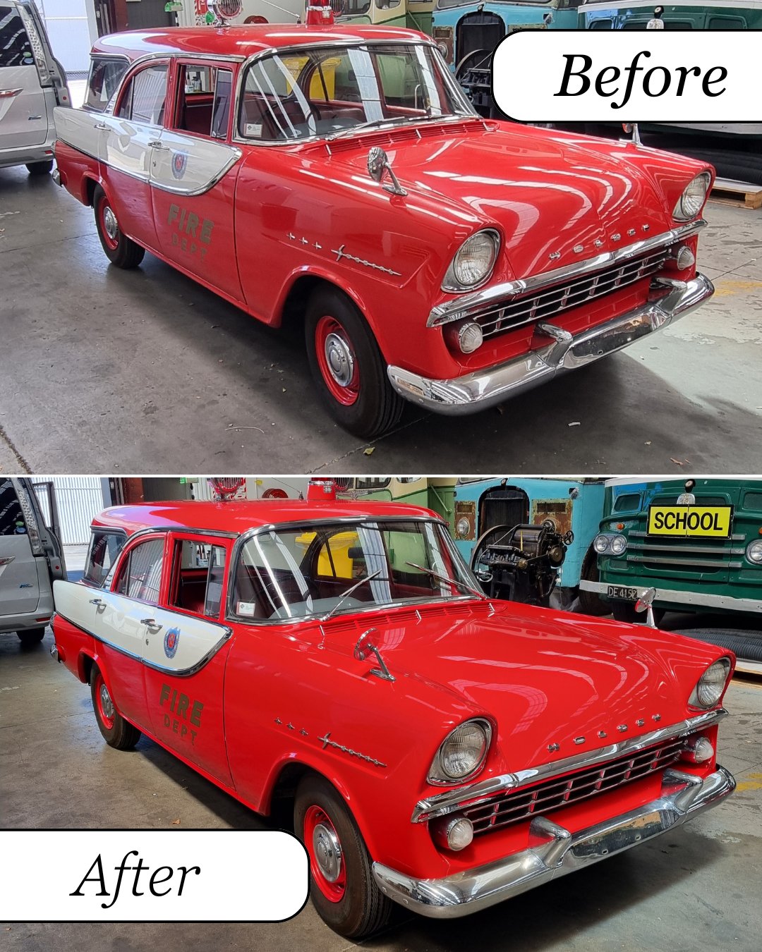 Classic Holden before after